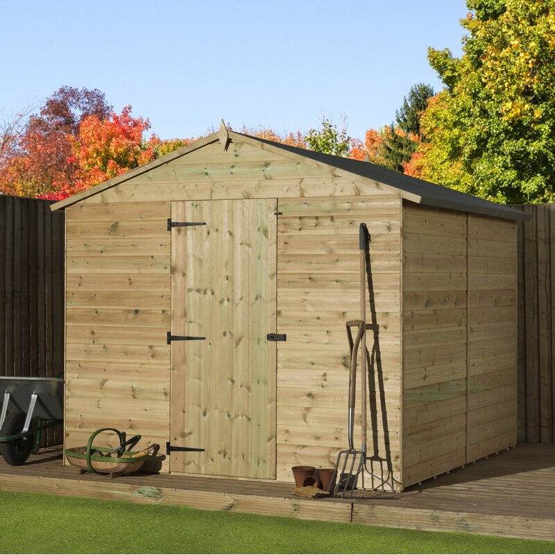 WFX Utility 8 Ft. W x 10 Ft. D Shiplap Wooden Shed 